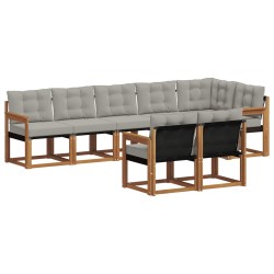 Ensemble de canapés d'extérieur 8 pcs Gris Naturel et Clair 620516620516