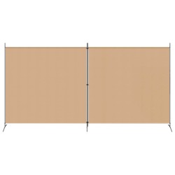 Paravent à 2 panneaux Beige 348 x 180 cm Tissu 620517620517