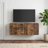 Meuble TV mural 98 x 31 cm Chêne fumé Bois d'ingénierie 620518620518