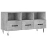 Meuble TV gris béton 102x36x50 cm bois d'ingénierie 620522620522