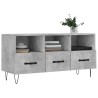 Meuble TV gris béton 102x36x50 cm bois d'ingénierie 620522620522