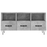 Meuble TV gris béton 102x36x50 cm bois d'ingénierie 620522620522