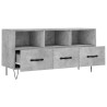 Meuble TV gris béton 102x36x50 cm bois d'ingénierie 620522620522