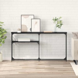 TableConsole Chêne noir 146 x 22.5 x 75 cm Bois d'ingénierie 620524620524