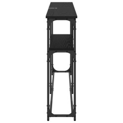 TableConsole Chêne noir 146 x 22.5 x 75 cm Bois d'ingénierie 620524620524