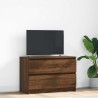 Meuble TV chêne marron 80x35x54 cm bois d'ingénierie 620531620531