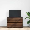 Meuble TV chêne marron 80x35x54 cm bois d'ingénierie 620531620531
