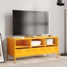 Meuble TV jaune moutarde 101,5x39x43,5 cm acier laminé à froid 620532620532