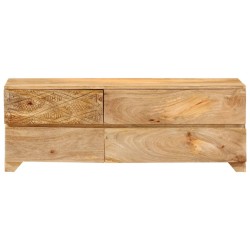 Meuble TV Bois de manguier solide 110x30x40 cm 620534620534