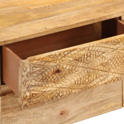 Meuble TV Bois de manguier solide 110x30x40 cm 620534620534