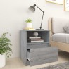 Table de chevet sonoma gris 40x40x50 cm bois d'ingénierie 620538620538
