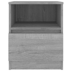 Table de chevet sonoma gris 40x40x50 cm bois d'ingénierie 620538620538