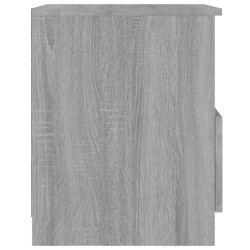Table de chevet sonoma gris 40x40x50 cm bois d'ingénierie 620538620538