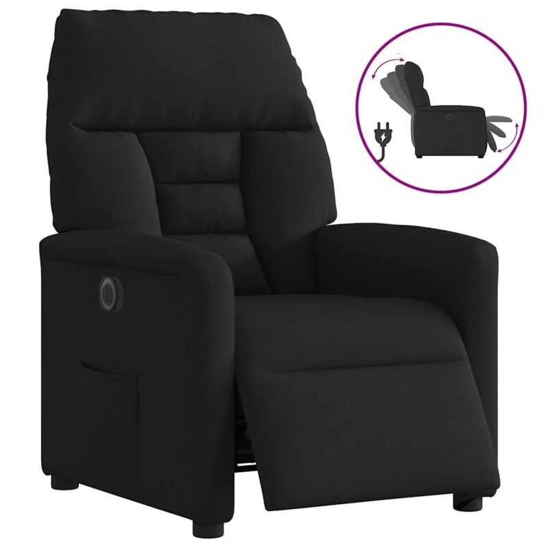 Fauteuil inclinable électrique Noir Tissu 620543620543