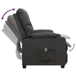 Fauteuil inclinable électrique Gris foncé Tissu 620547620547
