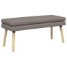 Banc à double couche Taupe 110 x 40 x 47 cm Tissu 620548620548