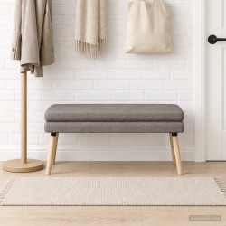 Banc à double couche Taupe 110 x 40 x 47 cm Tissu 620548620548
