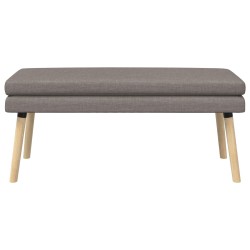 Banc à double couche Taupe 110 x 40 x 47 cm Tissu 620548620548