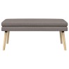 Banc à double couche Taupe 110 x 40 x 47 cm Tissu 620548620548