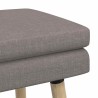 Banc à double couche Taupe 110 x 40 x 47 cm Tissu 620548620548