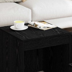 Table basse 3 pcs Chêne noir Bois d'ingénierie 620549620549