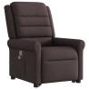 Fauteuil inclinable de massage Marron foncé Tissu 620554620554