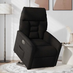 Fauteuil inclinable électrique noir tissu 620555620555