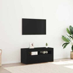 Meuble TV Chêne noir 90 x 35 x 40 cm Bois d'ingénierie 620556620556