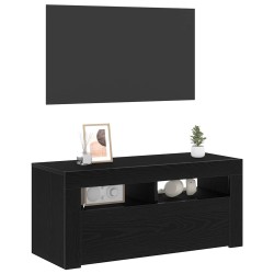 Meuble TV Chêne noir 90 x 35 x 40 cm Bois d'ingénierie 620556620556