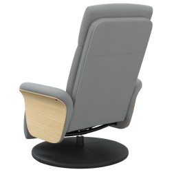 Fauteuil inclinable avec repose-pieds gris clair tissu 620557620557