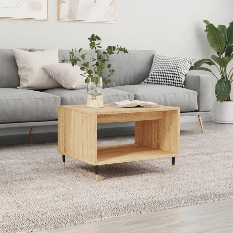 Table basse chêne sonoma 60x50x40 cm bois d'ingénierie 620558620558