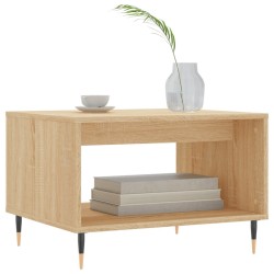 Table basse chêne sonoma 60x50x40 cm bois d'ingénierie 620558620558