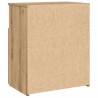 Table de chevet chêne artisanal 50x32x60 cm bois d'ingénierie 620559620559