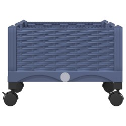Jardinière avec Roues Gris Bleu 80 x 40 x 33 cm PP 620564620564