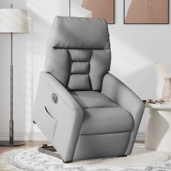 Fauteuil inclinable électrique gris clair tissu 620565620565