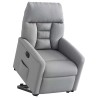 Fauteuil inclinable électrique gris clair tissu 620565620565