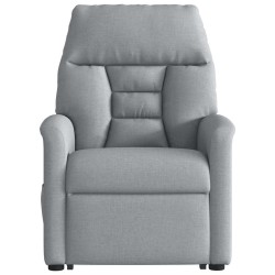 Fauteuil inclinable électrique gris clair tissu 620565620565