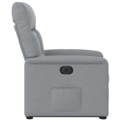 Fauteuil inclinable électrique gris clair tissu 620565620565