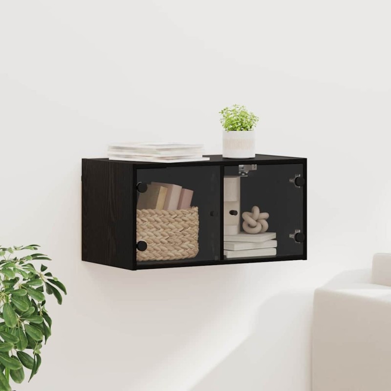 Meuble mural Chêne noir 68 x 37 x 35 cm Bois d'ingénierie 620567620567