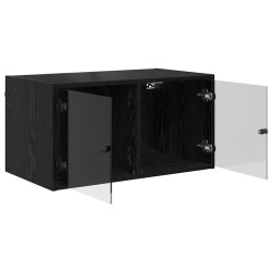 Meuble mural Chêne noir 68 x 37 x 35 cm Bois d'ingénierie 620567620567