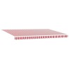 Auvent rétractable Rouge et Blanc 500 × 350 cm 620569620569
