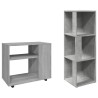 Armoire d'angle Gris béton 33x33x100 cm Bois d'ingénierie 620573620573