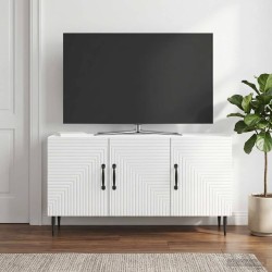 Meuble TV Blanc brillant 99 x 34,5 x 50 cm Bois d'ingénierie 620575620575
