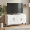 Meuble TV Blanc brillant 99 x 34,5 x 50 cm Bois d'ingénierie 620575620575