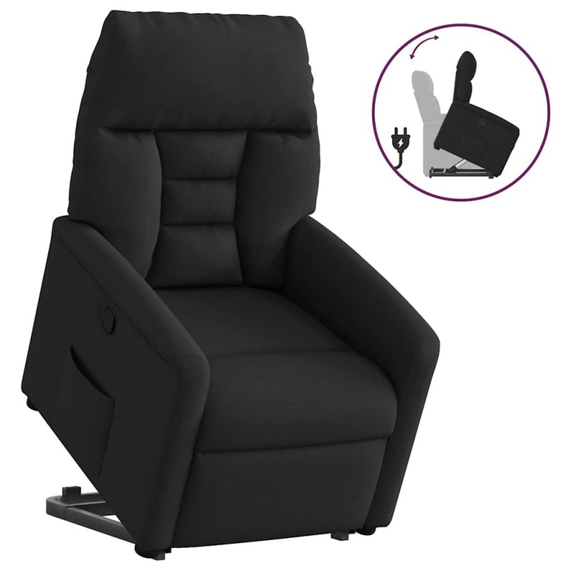 Fauteuil inclinable noir tissu 620576620576