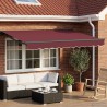 Auvent rétractable électrique Bourgogne et Anthracite 3,5 x 2 m 620577620577