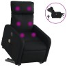 Fauteuil inclinable de massage électrique noir similicuir 620579620579