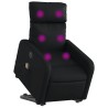 Fauteuil inclinable de massage électrique noir similicuir 620579620579