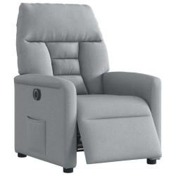 Fauteuil inclinable électrique Gris clair Tissu 620580620580