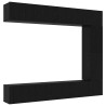 Ensemble meuble TV 5 pcs Chêne noir Bois d'ingénierie 620584620584